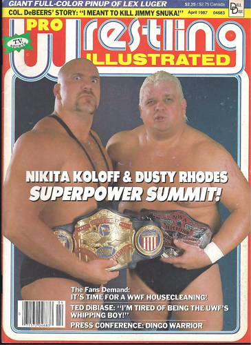 Pro Wrestling Illustrated April 1987 Magazine PWcatalog