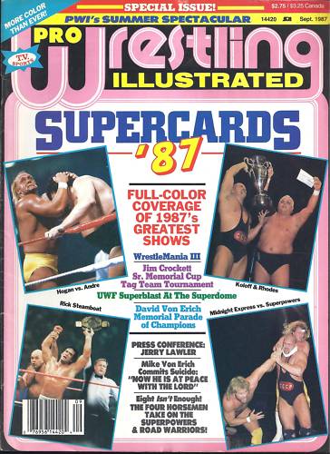 Pro Wrestling Illustrated September 1987 Magazine PWcatalog