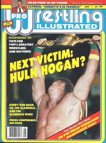 Pro Wrestling Illustrated January 1990 Magazine PWcatalog