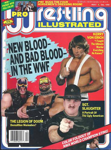 Pro Wrestling Illustrated December 1990 Magazine PWcatalog