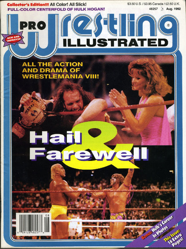 Pro Wrestling Illustrated August 1992 Magazine PWcatalog