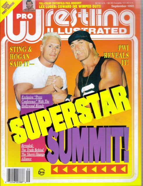 Pro Wrestling Illustrated September 1993 Magazine PWcatalog