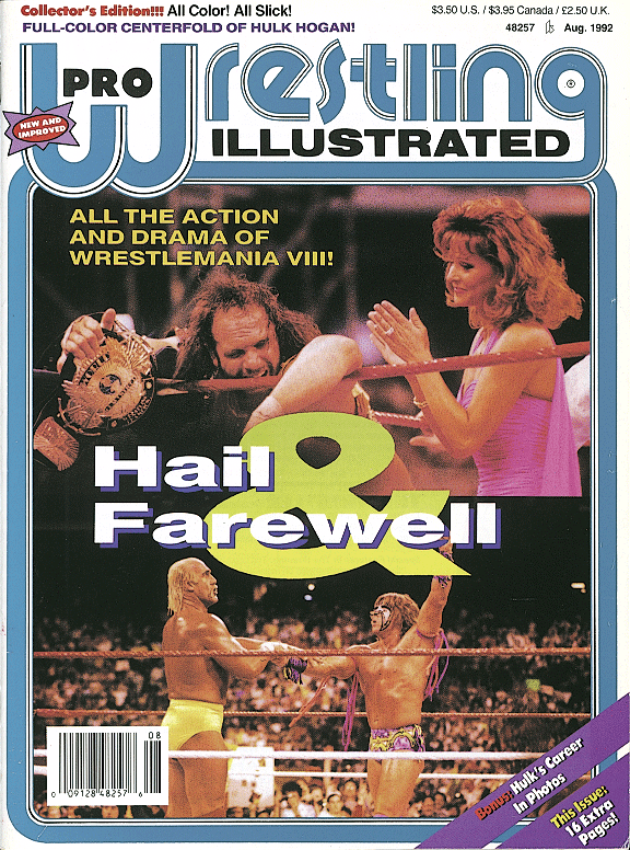 Pro Wrestling Illustrated August 1992 Magazine PWcatalog