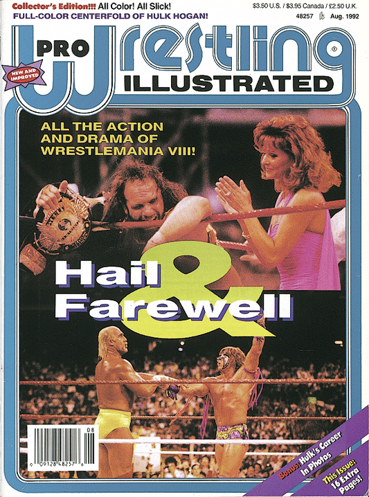 Pro Wrestling Illustrated August 1992 Magazine PWcatalog