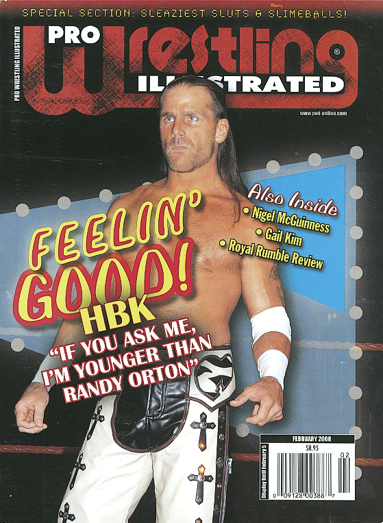 Pro Wrestling Illustrated February 2008 Magazine PWcatalog