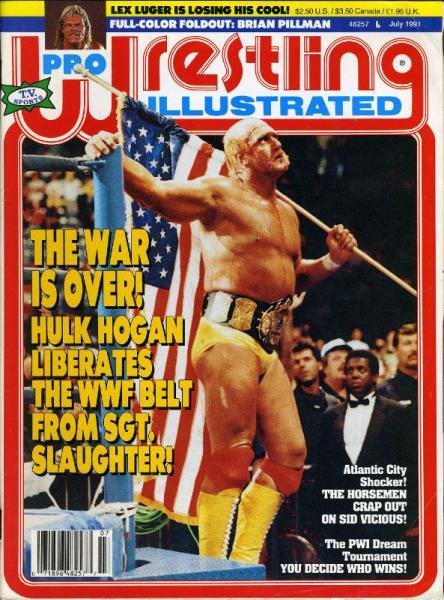 Pro Wrestling Illustrated July 1991 Magazine PWcatalog