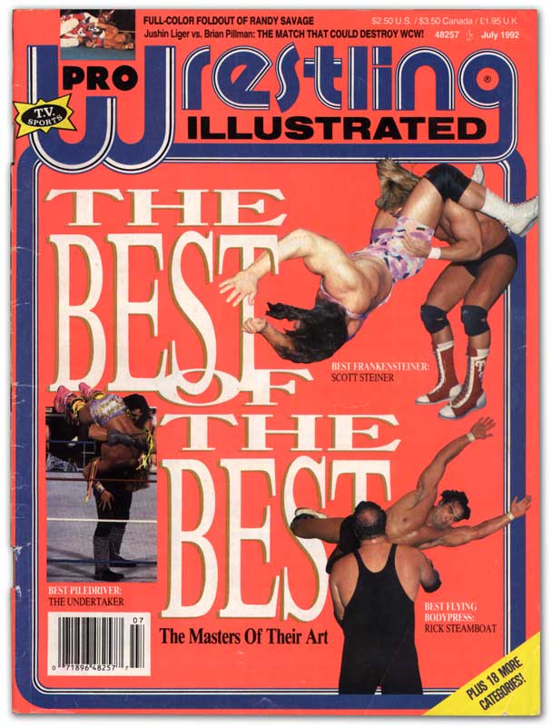 Pro Wrestling Illustrated July 1992 Magazine PWcatalog