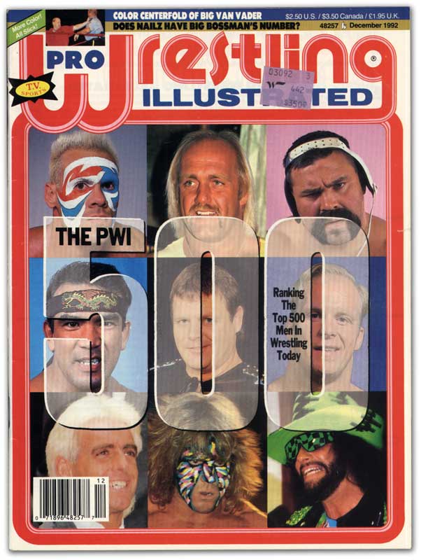 Pro Wrestling Illustrated December 1992 Magazine PWcatalog