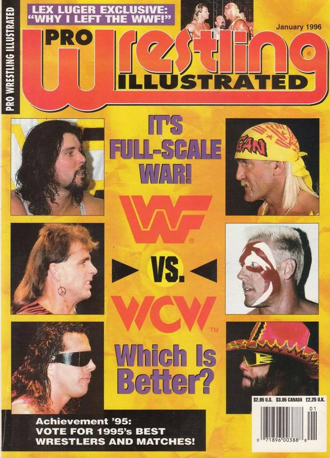 Pro Wrestling Illustrated January 1996 Magazine PWcatalog