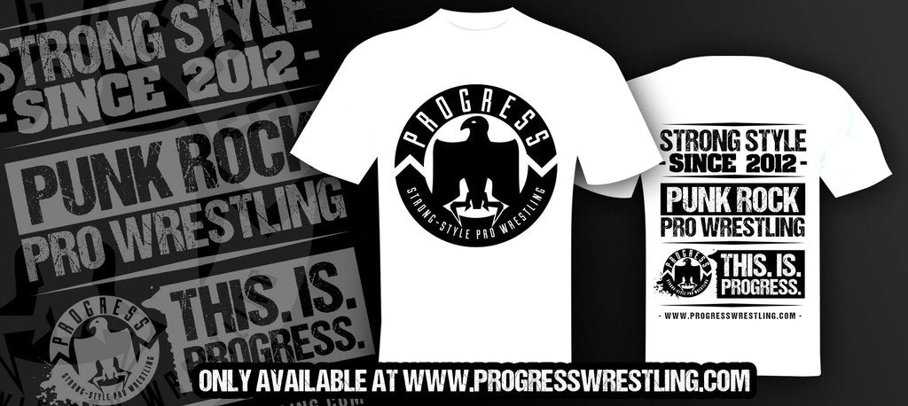 Progress Classic White Logo T-Shirt Pwcatalog