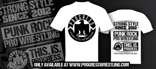 Progress Classic White Logo T-Shirt Pwcatalog