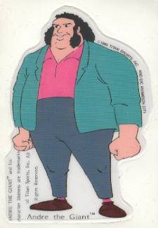 Puffy Rock & Wrestling Sticker 1985 Andre The Giant PWcatalog