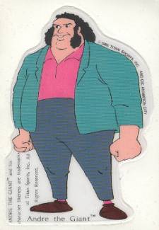 Puffy Rock & Wrestling Sticker 1985 Andre The Giant