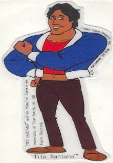Puffy Rock & Wrestling Sticker 1985 Tito Santana