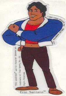 Puffy Rock & Wrestling Sticker 1985 Tito Santana PWcatalog