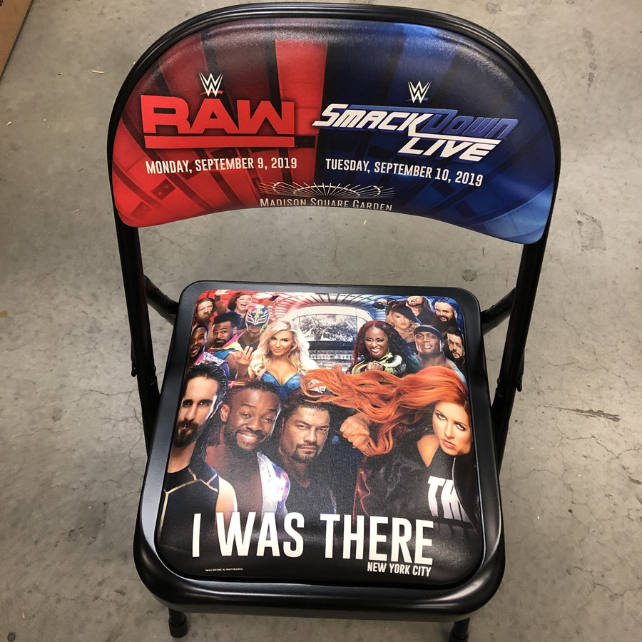 RAW SMACKDOWN LIVE I WAS THERE NYC Chairs PWcatalog