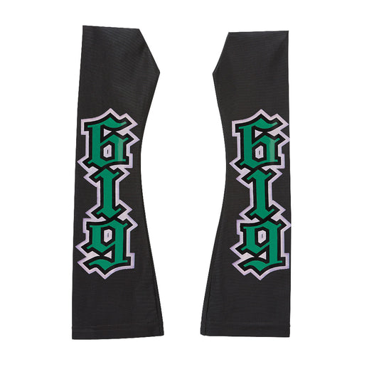 Rey Mysterio Black-Green Arm Sleeves