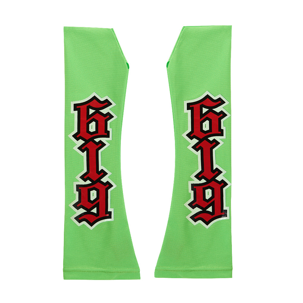 Rey Mysterio Green-Red Arm Sleeves Pwcatalog