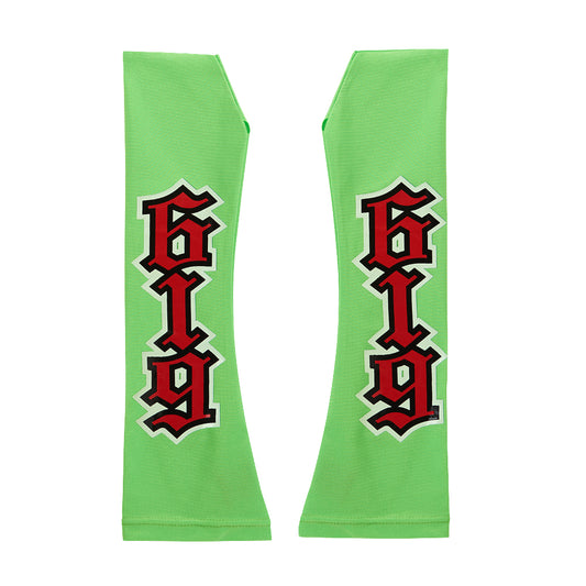 Rey Mysterio Green-Red Arm Sleeves
