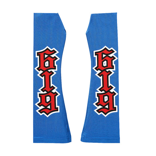 Rey Mysterio Blue-Red Arm Sleeves