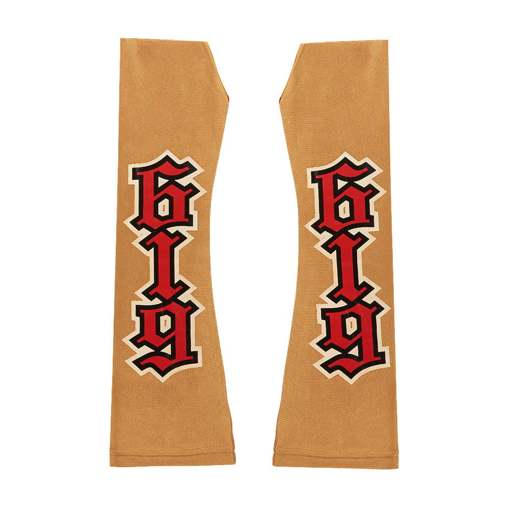 Rey Mysterio Gold-Red Arm Sleeves Pwcatalog