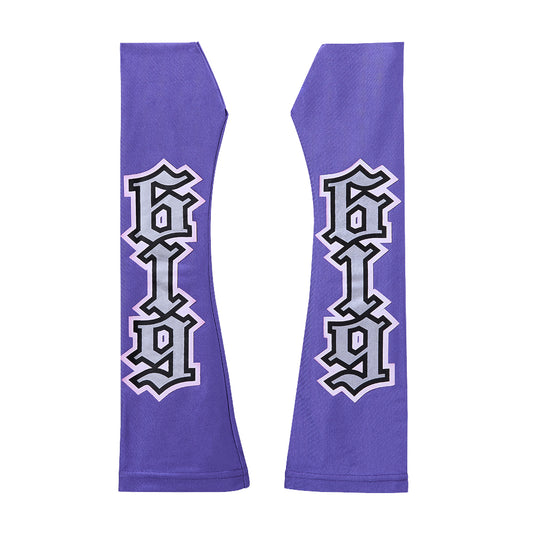 Rey Mysterio Purple-Silver Arm Sleeves