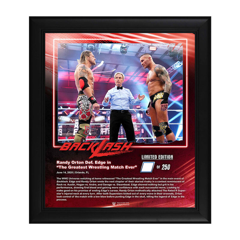 Randy Orton Backlash 2020 15x17 Limited Edition Plaque Pwcatalog