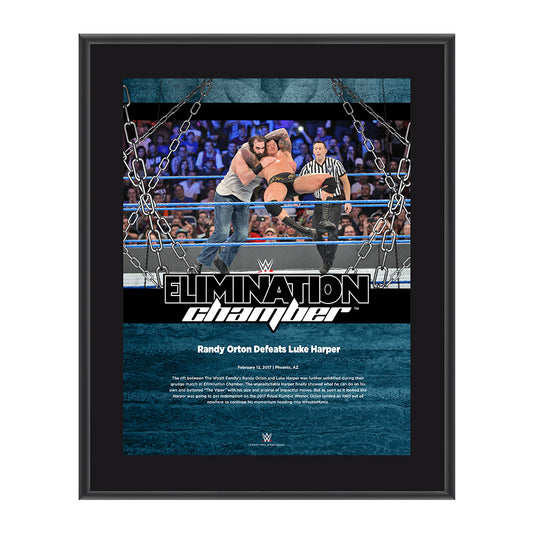 Randy Orton Elimination Chamber 2017 10 x 13 Commemorative Photo Plaque