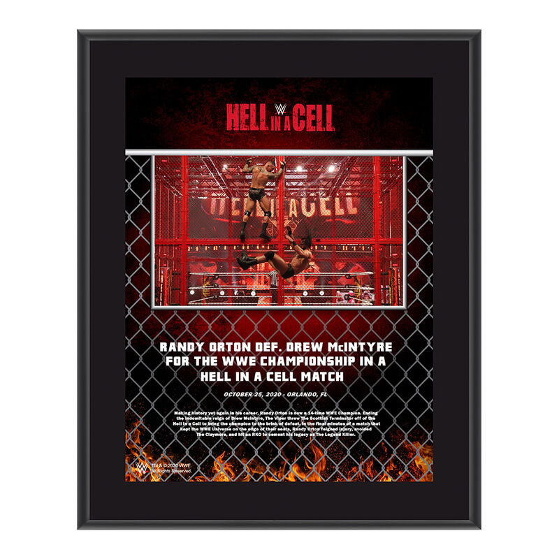 Randy Orton Hell In A Cell 2020 10x13 Commemorative Plaque Pwcatalog