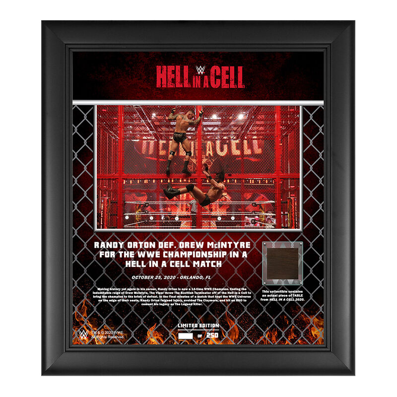 Randy Orton Hell In A Cell 2020 15x17 Commemorative Plaque Pwcatalog