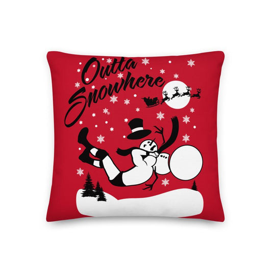 Randy Orton Outta Snowhere Holiday Throw Pillow