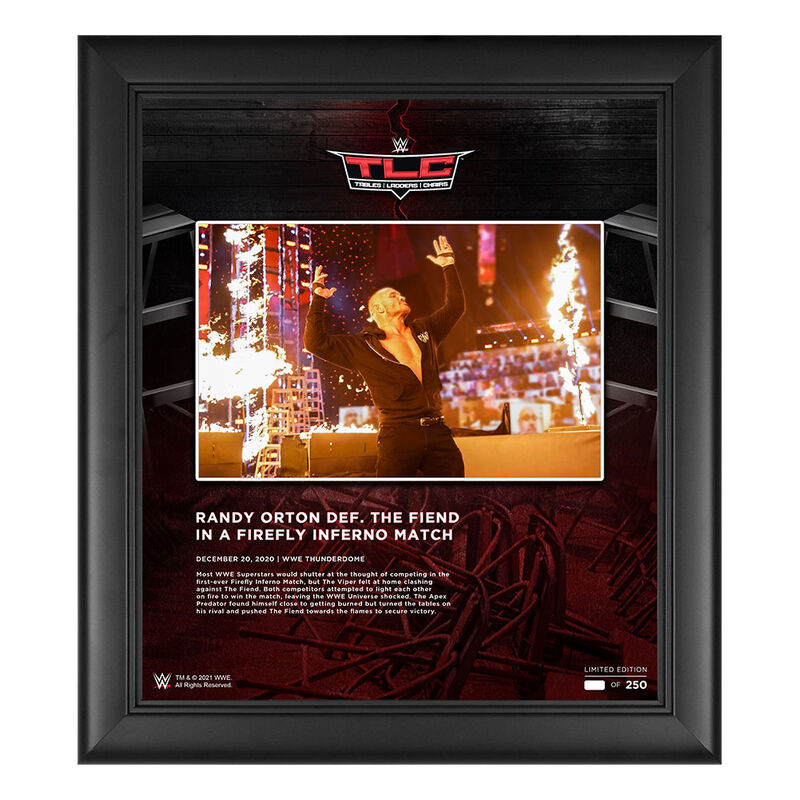Randy Orton TLC 2020 15 x 17 Commemorative Plaque