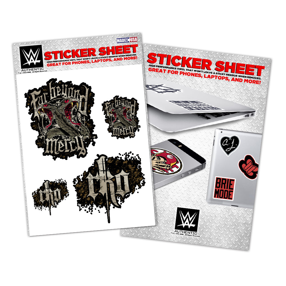 Randy Orton Vinyl Sticker Sheet Pwcatalog