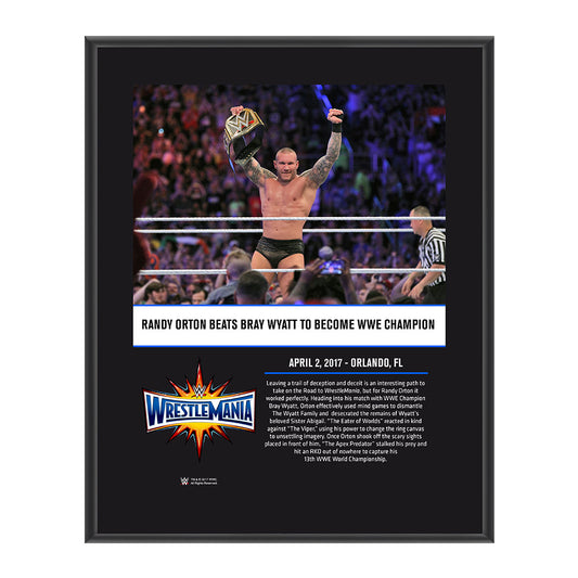 Randy Orton WrestleMania 33 10 X 13 Commemorative Photo Plaque