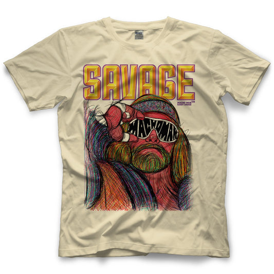 Randy Savage Macho Man Glasses by 500 Level T-Shirt