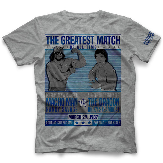 Randy Savage Savage-Steamboat The Match T-Shirt Pwcatalog