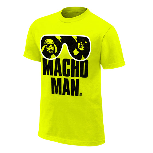 Randy Savage Sunglasses Safety Green T-Shirt