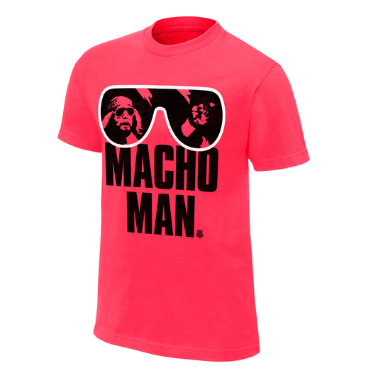 Randy Savage Sunglasses Pink T-Shirt