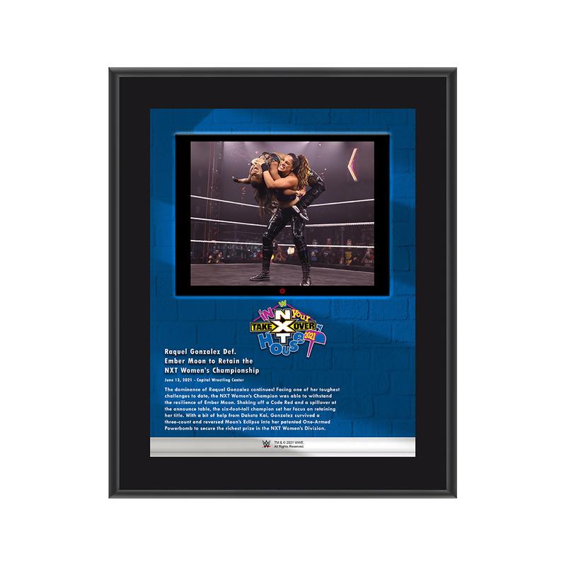 Raquel Gonzalez NXT TakeOver In Your House 2021 10x13 Commemorative Plaque Pwcatalog