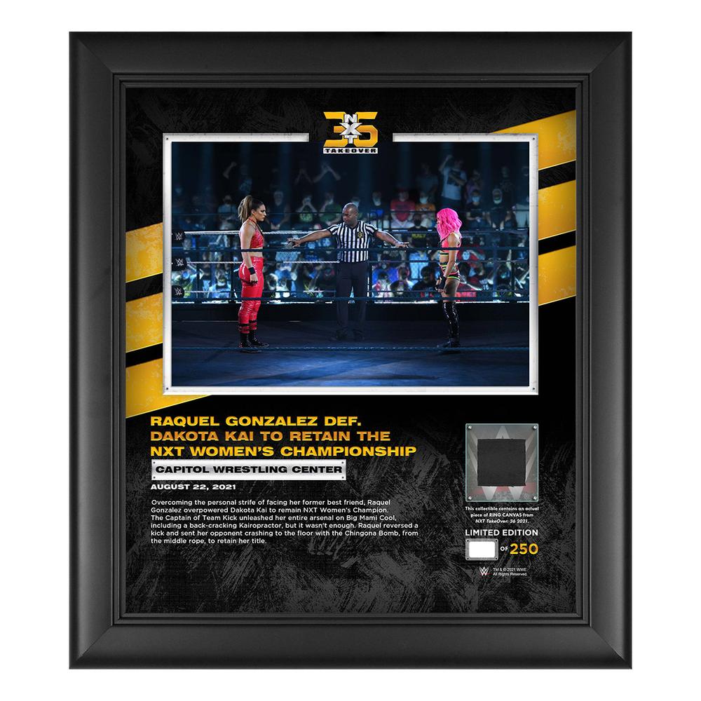 Raquel Gonzalez NXT Takeover 36 15x17 Commemorative Plaque Pwcatalog