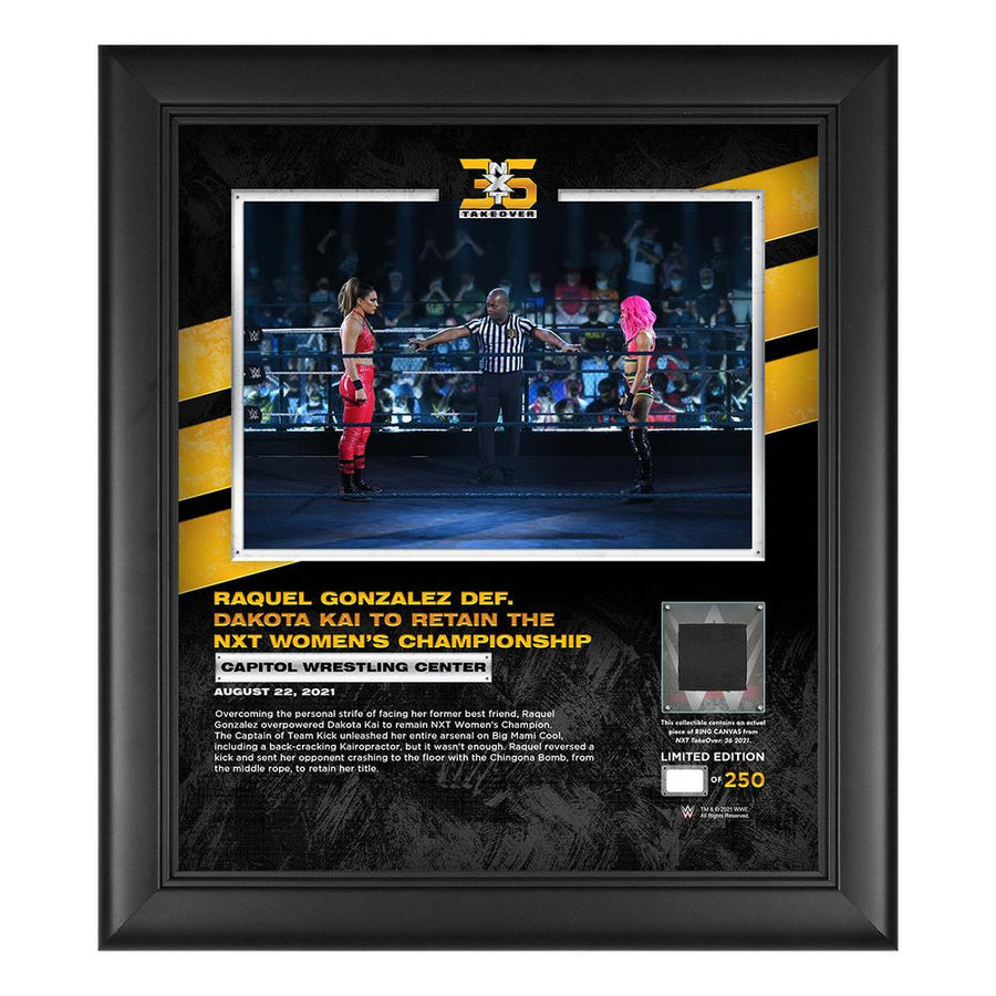 Raquel Gonzalez NXT Takeover 36 15x17 Commemorative Plaque Pwcatalog