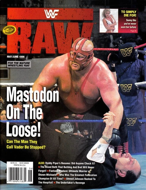 WWF Raw May/June 1996 Magazine PWcatalog