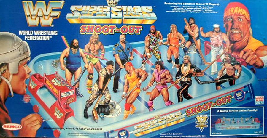 WWF Remco Superstar Shoot-Out Board Game Action & Toy Figures PWcatalog