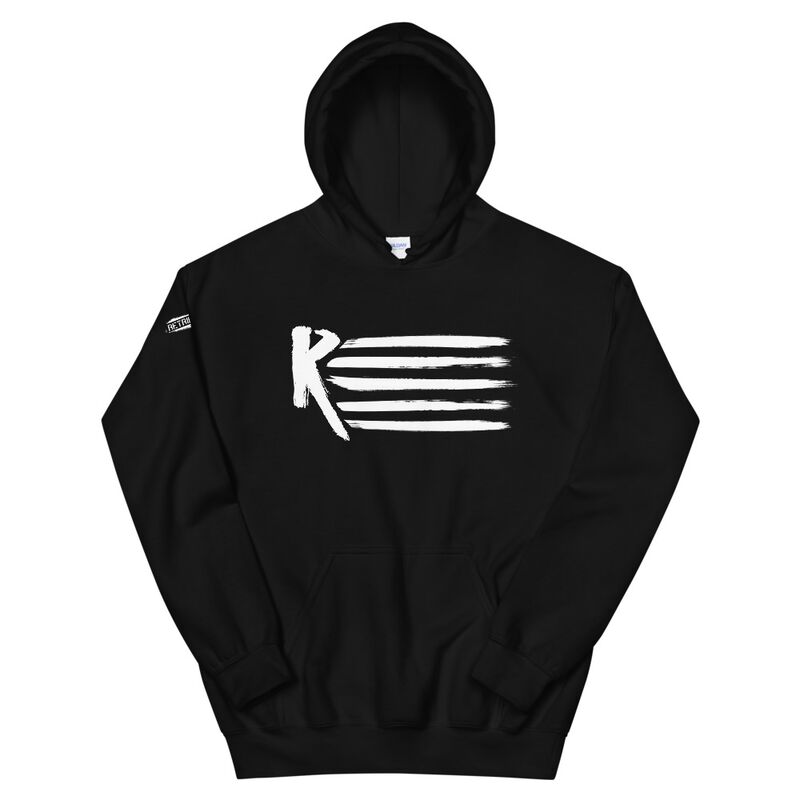 Retribution Flag Logo Black Pullover Hoodie Sweatshirt Pwcatalog