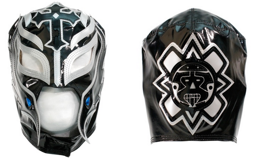 Rey Mysterio Black-Silver Replica Mask