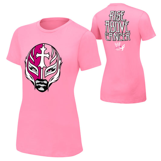 Rey Mysterio Rise Above Cancer Pink Women's T-Shirt