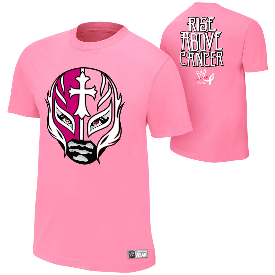 Rey Mysterio Rise Above Cancer Pink T-Shirt Pwcatalog