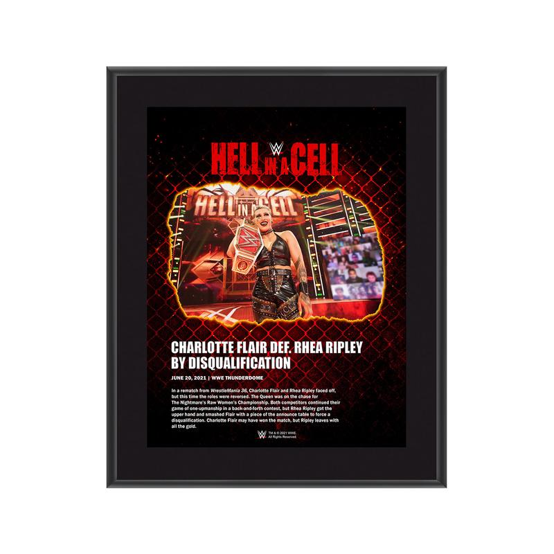 Rhea Ripley Hell in A Cell 2021 10 x 13 Commemorative Plaque Pwcatalog