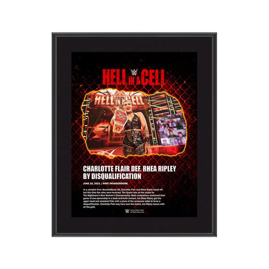 Rhea Ripley Hell in A Cell 2021 10 x 13 Commemorative Plaque Pwcatalog