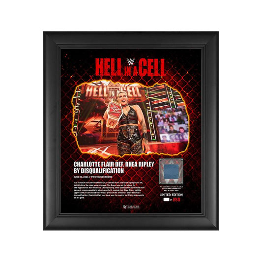 Rhea Ripley Hell in A Cell 2021 15 x 17 Commemorative Plaque Pwcatalog